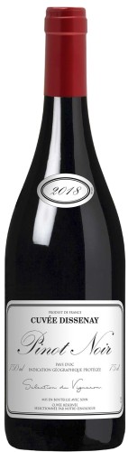 Wino czerwone wytrawne Cuvee Dissenay Pinot Noir o pojemności 0,75 litra