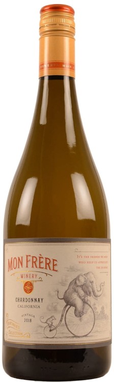 Wino białe wytrawne Mon Frère Chardonnay o pojemności 0,75 litra