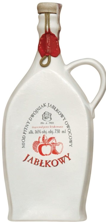 Miód pitny Dwójniak Jabłkowy w Kamionce o pojemności 0,7 litra