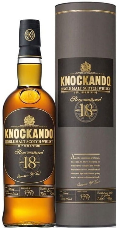 Whisky Knockando 18 letnia o pojemności 0,7 litra