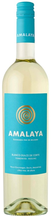 Wino białe wytrawne Amalaya Blanco de Corte Dulce ( Torrontes / Riesling )o pojemności 0,75 litra