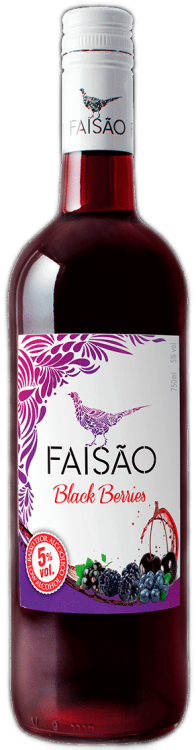 Wino czerwone półsłodkie EP Faisao Black Berries 5% o pojemności 0,75 litra