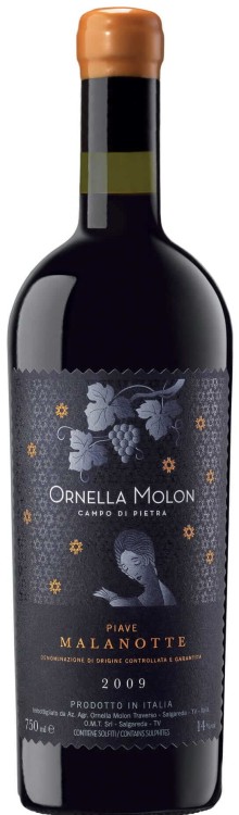 Wino czerwone wytrawne Ornella Molon Piave Manalotte o pojemności 0,75 litra