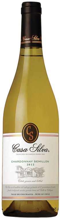 Wino białe wytrawne Casa Silva Chardonnay / Semillon o pojemności 0,75 litra