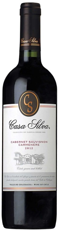 Wino czerwone wytrawne Casa Silva Cabernet Sauvignon / Carmenere o pojemności 0,75 litra