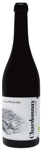 Wino białe wytrawne Winnica Wieliczka Chardonnay Eko o pojemności 0,75 litra