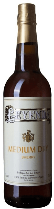 Wino białe półwytrawne Sherry Leyenda Medium o pojemności 0,75 litra