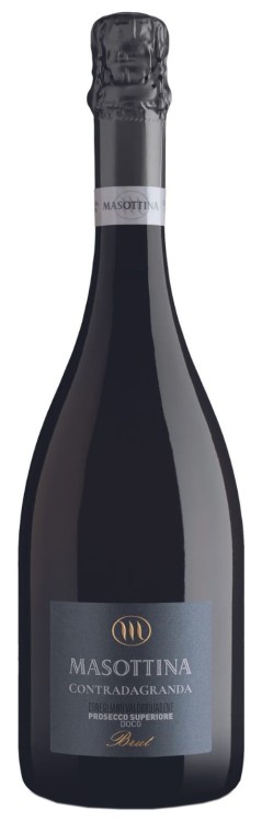Wino białe wytrawne musujące Masottina Contradagranda Prosecco Conegliano Valdobbiadene Brut o pojemności 0,75 litra