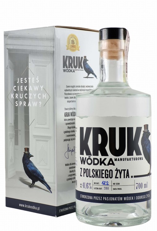 Wódka Kruk Polskie Żyto o pojemności 0,7 litra w kartoniku