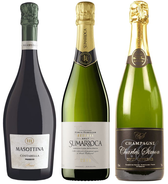 Prosecco, Cava, Szampan - co je łączy, a czym się różnią? wraz z zaproszeniem na degustację online