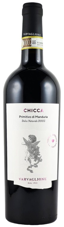 Wino czerwone deserowe Varvaglione Chicca Primitivo Dulce di Manduria o pojemności 0,75 litra