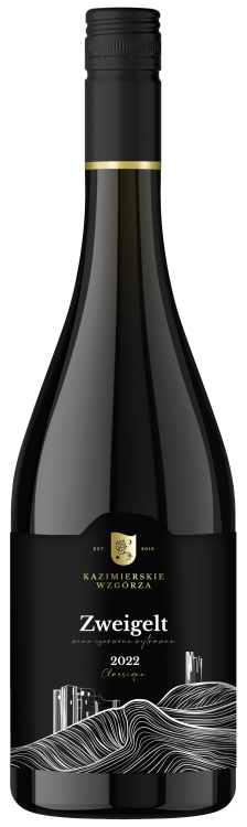 Wino czerwone wytrawne Kazimierskie Wzgórza Zweigelt Classique o pojemności 0,75 litra