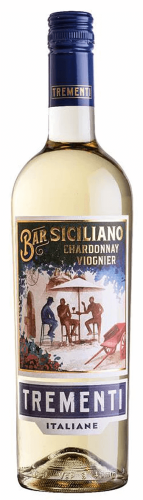 Wino białe wytrawne Trementi Bar Siciliano Chardonnay Viognier o pojemności 0,75 litra