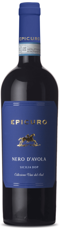 Wino czerwone wytrawne Epicuro Nero d'Avola o  pojemności 0,75 litra