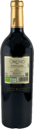 Wino czerwone wytrawne Oreno IGT Toscana 2020 o pojemności 0,75 litra