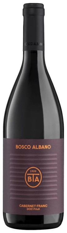 Wino czerwone wytrawne Bosco Albano Cabernet Franc o pojemności 0,75 litra