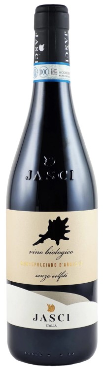 Wino czerwone wytrawne  Jasci Montepulciano Senza Solfiti Bio o pojemności 0,75 litra