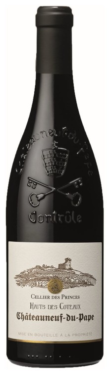 Wino czerwone wytrawne Cellier des Princes Châteauneuf du Pape Les Haut des Coteaux o pojemności 0,75 litra