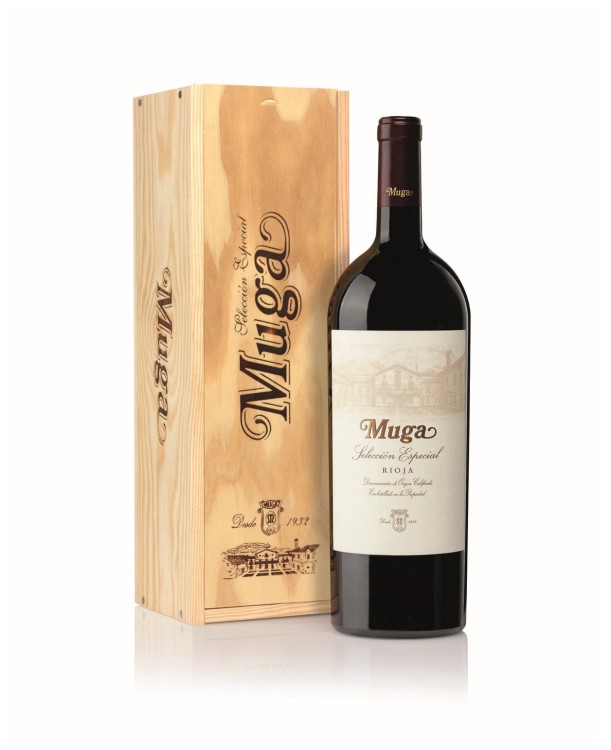 Wino czerwone wytrawne Muga Reserva Seleccion Especial Magnum o pojemności 1,5 litra