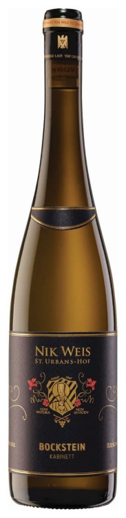 Wino białe półsłodkie Nik Weis St. Urbans - hof Ockfener Bockstein Riesling Kabinett o pojemności 0,75 litra