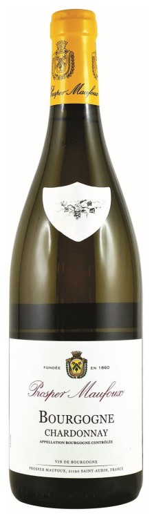 Wino białe wytrawne Prosper Maufoux Bourgogne Chardonnay o pojemności 0,75 litra