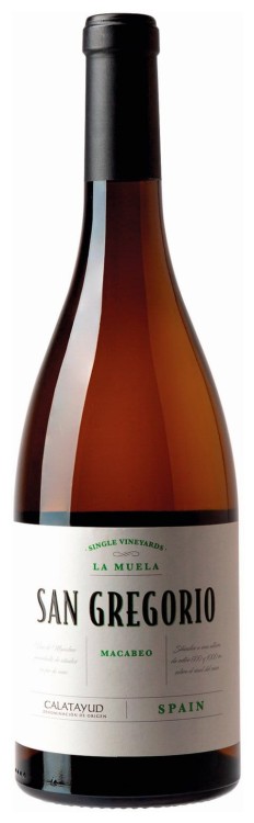 Wino białe wytrawne San Gregorio Vino de Parcela - La Muela Macabeo o pojemności 0,75 litra
