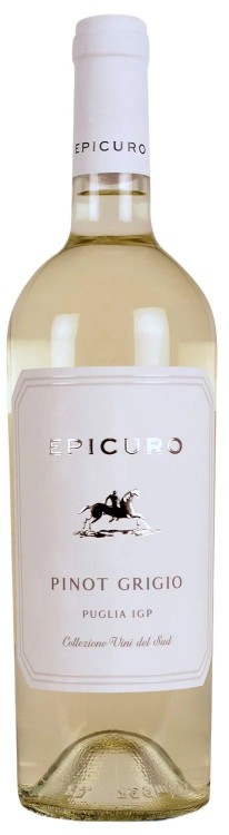 Wino białe wytrawne Epicuro Pinot Grigio  o pojemności 0,75  litra
