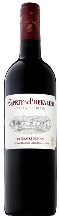 Wino czerwone wytrwane L'Esprit de Chevalier 2020, Pessac-Léognan o pojemności 0,75 litra