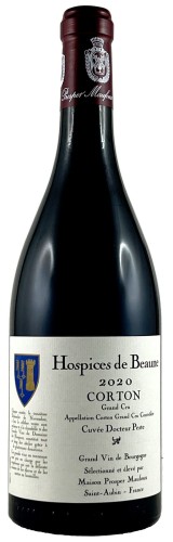Wino czerwone wytrwane Corton Grand Cru Cuvée Docteur Peste 2020 o pojemności 0,75 litra