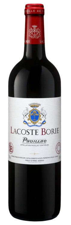 Wino czerwone wytrwane Château Lacoste-Borie 2020, Pauillac o pojemności 0,75 litra