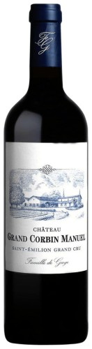 Wino czerwone wytrawne Château Grand Corbin Manuel 2018, Saint Emilion Grand Cru o pojemności 0,75 litra