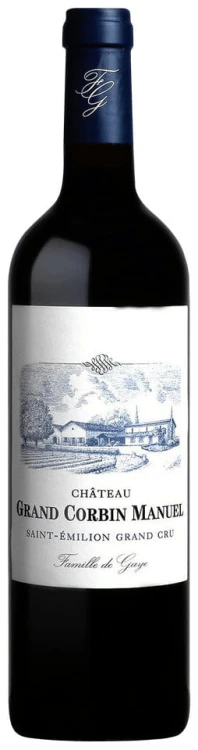 Wino czerwone wytrawne Château Grand Corbin Manuel 2018, Saint Emilion Grand Cru o pojemności 0,75 litra