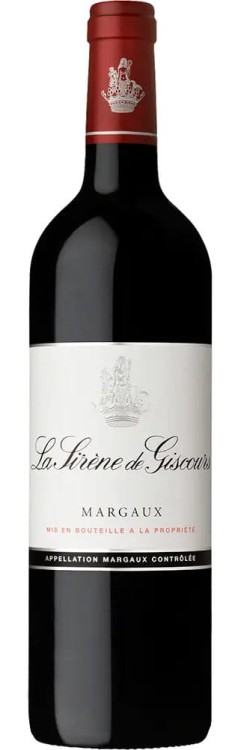 Wino czerwone wytrwane La Sirène de Giscours 2020, Margaux o pojemności 0,75 litra