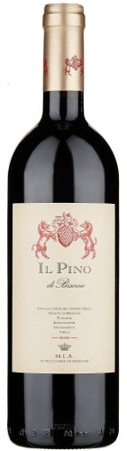Wino czerwone wytrwane Toscana, Il Pino Di Biserno 2022 o pojemności 0,75 litra