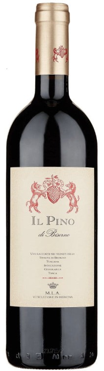 Wino czerwone wytrwane Toscana, Il Pino Di Biserno 2022 o pojemności 0,75 litra