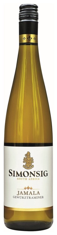 Wino białe półwytrawne Simonsig „Jamala” Gewürztraminer o pojemności 0,75 litra