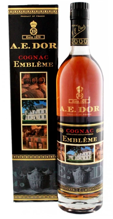 Koniak AE DOR Embleme o pojemności 0,7 litra w kartoniku