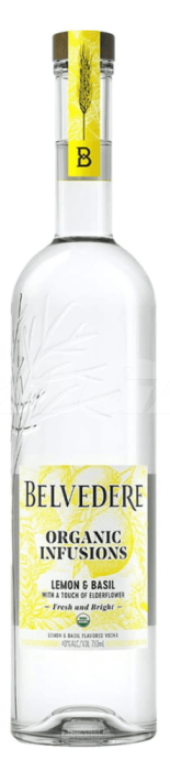 Wódka Belvedere Organic Infusions Lemon & Basil o pojemności 0,7litra
