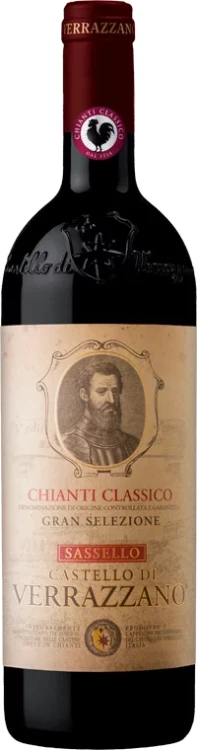 Wino czerwone wytrawne Verrazzano Chianti Classico Gran Selezione Sassello Organic o pojemności 0,75 litra
