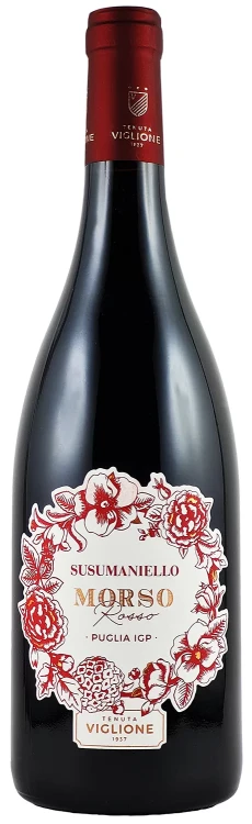 Wino czerwone wytrawne Tenuta Viglione Morso Rosso Susumaniello Organic o pojemności 0,75 litr