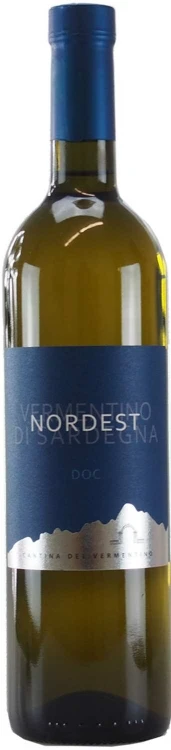 Wino białe wytrawne Cantina del Vermentino "Nord Est" Vermentino di Sardegna o pojemności 0,75 litra