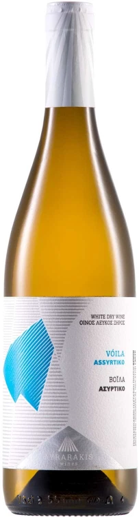 Wino białe wytrawne Lyrarakis Assyrtiko Voila o pojemności 0,75 litra
