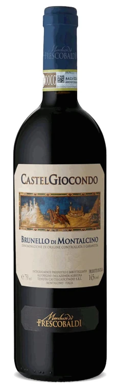 Wino czerwone wytrawne Frescobaldi CastelGiocondo Brunello di Montalcino 2020 o pojemności 0,75 litra