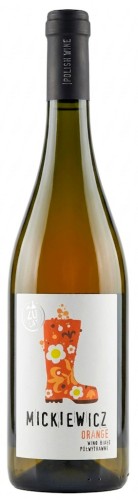 Wino pomarańczowe półwytrawne Mickiewicz Orange o pojemności 0,75 litra