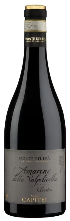 Wino czerwone wytrwane Monte del Fra Casa Capitei Amarone della Valpolicella Classico  o pojemności 0,75 litra