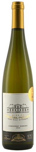 Wino białe wytrwane Folwark Pszczew Chardonnay Barrique Organic o pojemności 0,75 litra