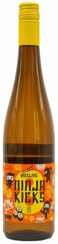 Wino białe półsłodkie Schmitt Söhne Ninja Kicks Riesling o pojemności 0,75 litra