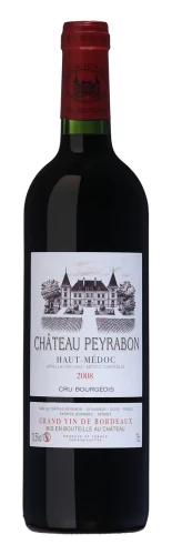 Wino czerwone wytrwane Château Peyrabon 2008, Haut-Médoc o pojemności 0,75 litra