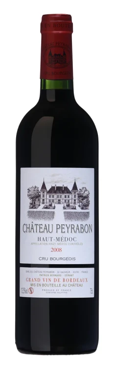 Wino czerwone wytrwane Château Peyrabon 2008, Haut-Médoc o pojemności 0,75 litra