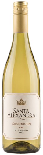 Wino białe wytrawne Santa Alexandra - Varietal Chardonnay o pojemności 0,75 litra